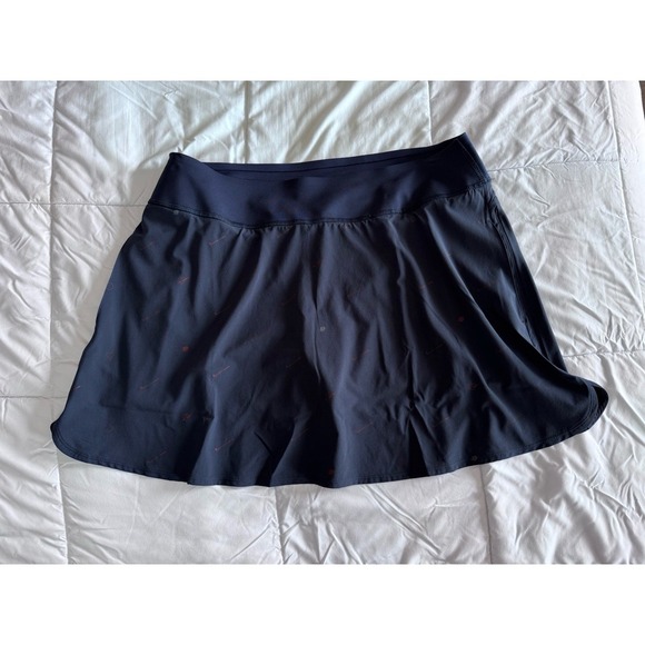 NEW Puma Power Shape Golf Skort Skirt XL Navy Blue Golf Print NWOT - Picture 1 of 15
